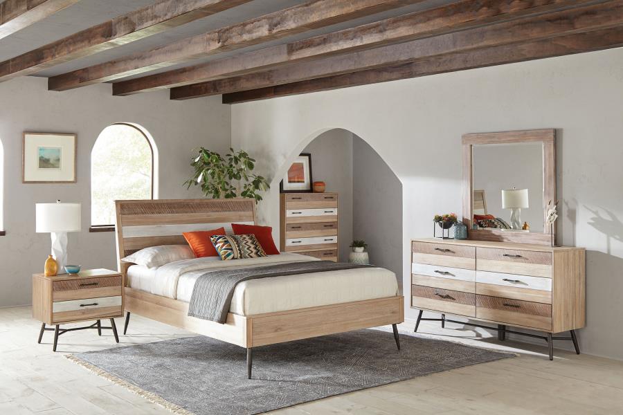 (image for) Marlow 5-piece California King Bedroom Set Rough Sawn Multi