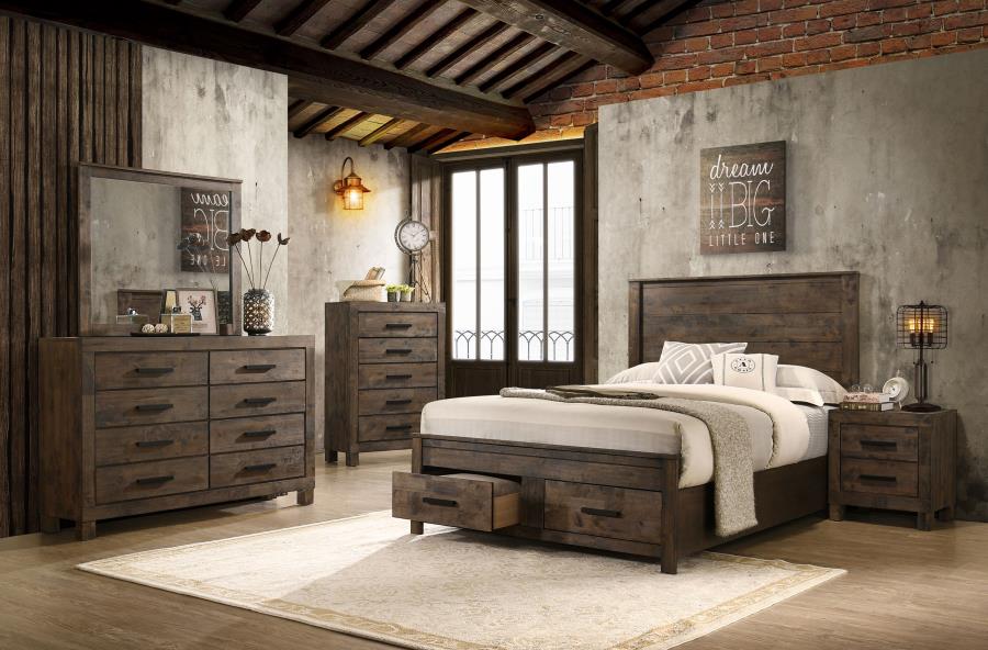 (image for) Woodmont 5-piece California King Bedroom Set Golden Brown