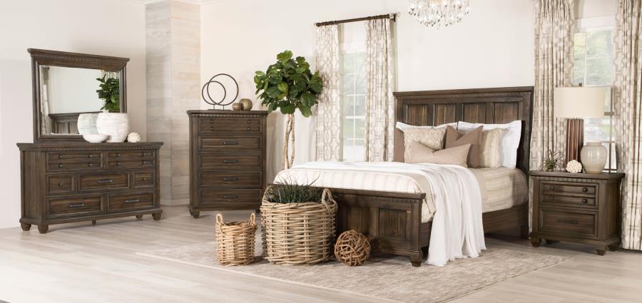 (image for) Bennington Rectangular Bedroom Set Acacia Brown