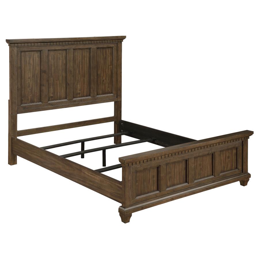 (image for) Bennington Wood Queen Panel Bed Acacia Brown