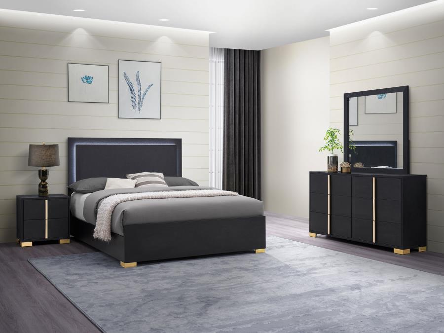 (image for) Marceline 4-piece Full Bedroom Set Black