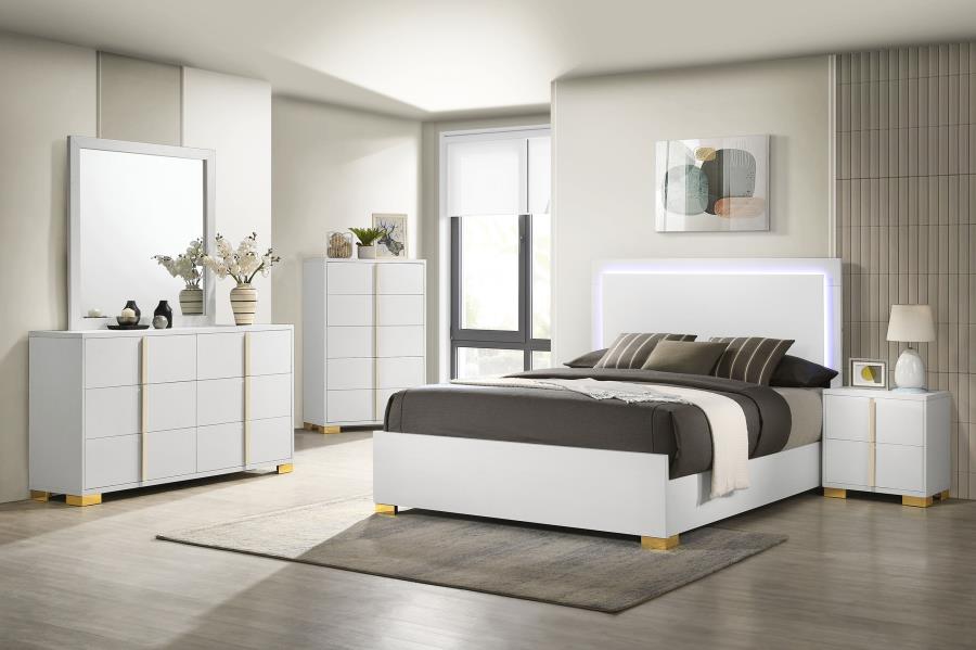 (image for) Marceline 5-piece Full Bedroom Set White