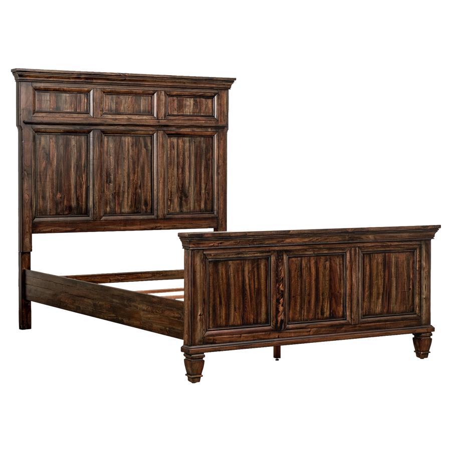 (image for) Avenue Wood Eastern King Panel Bed Weathered Burnished Brown