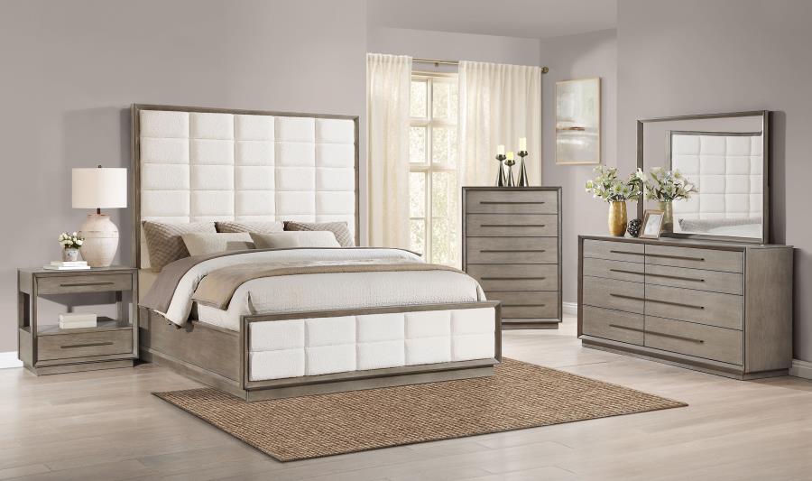 (image for) Durango 5-piece Eastern King Bedroom Set Washed Oak