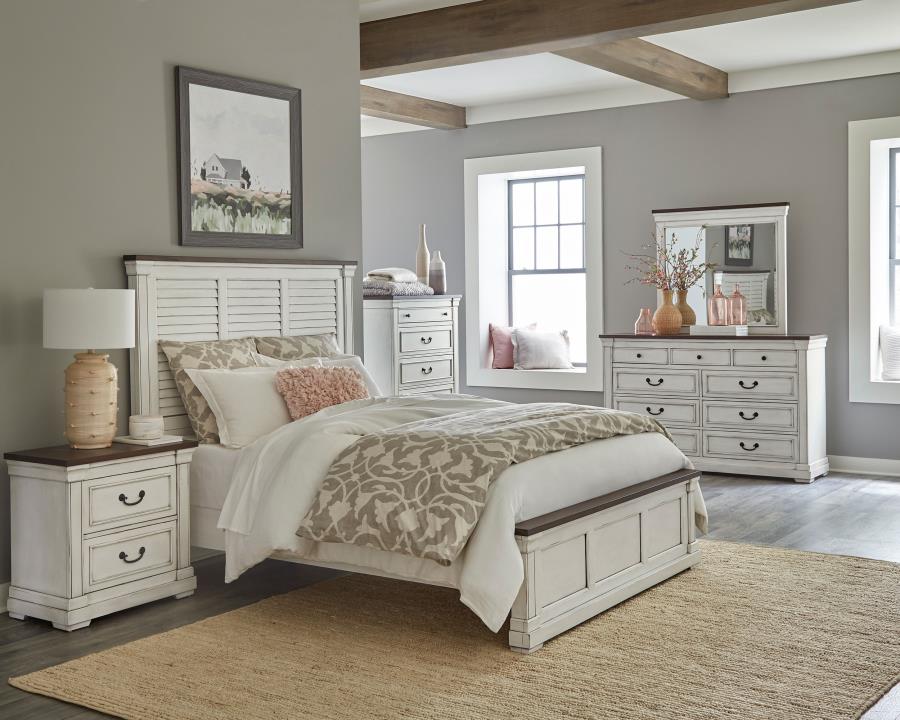 (image for) Hillcrest 4-piece California King Bedroom Set White