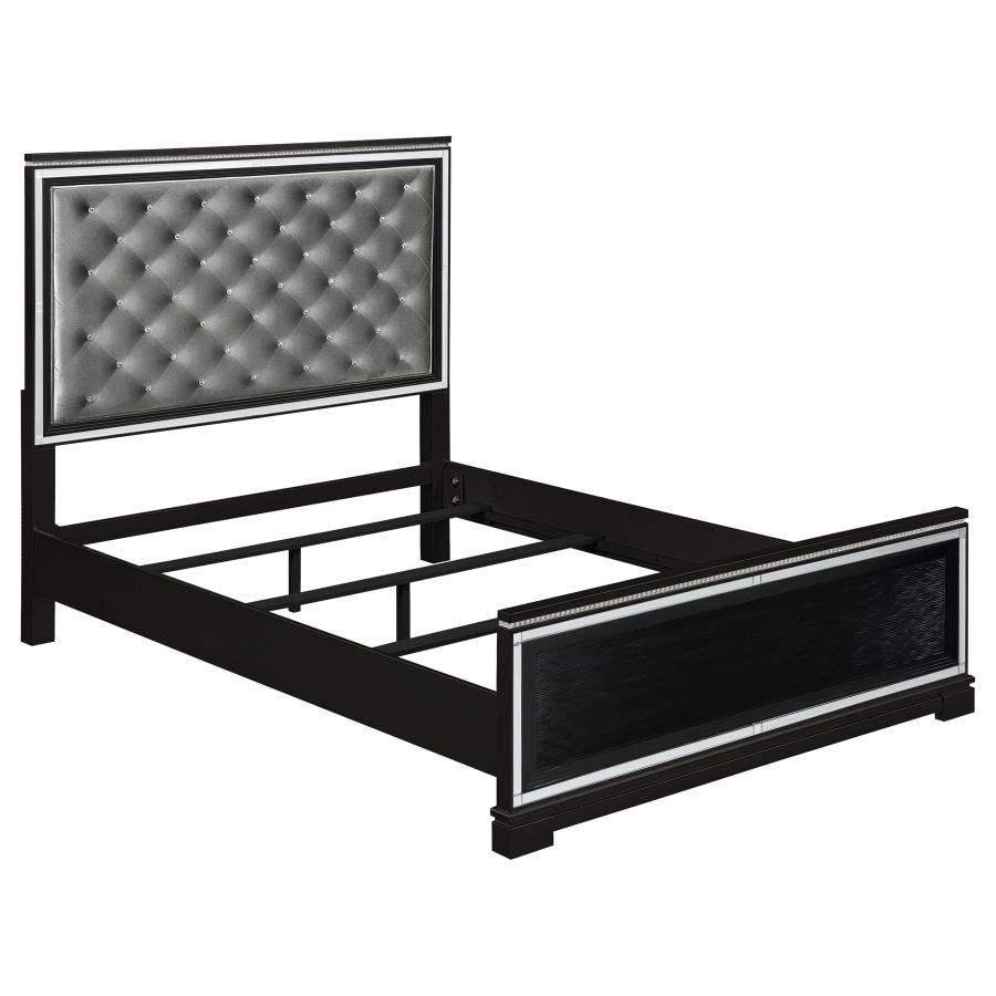 (image for) Cappola Wood California King Panel Bed Black