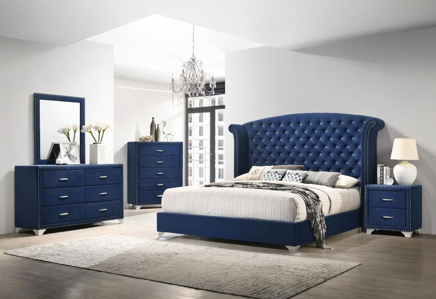 (image for) Melody 5-piece California King Bedroom Set Pacific Blue