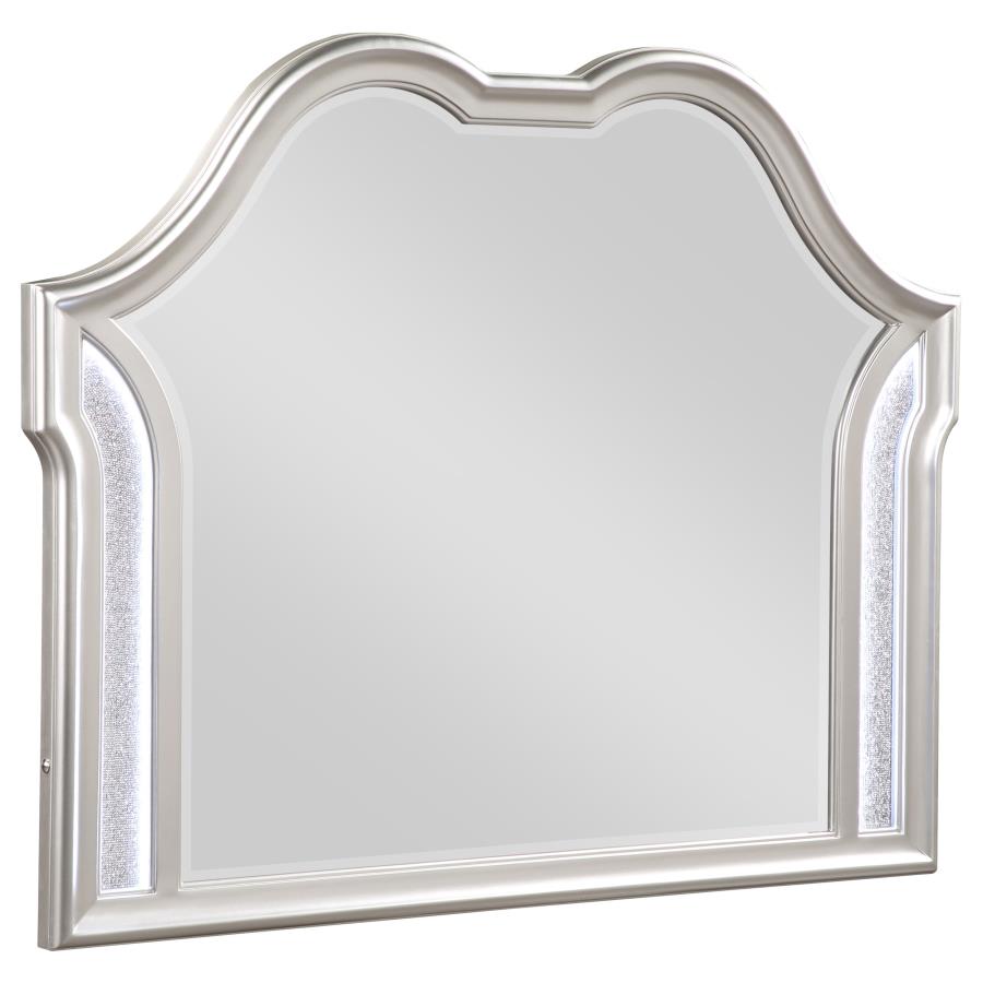 (image for) Evangeline Dresser Mirror Silver Oak