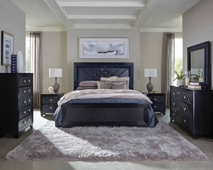 (image for) Penelope 5-piece Queen Bedroom Set Midnight Star