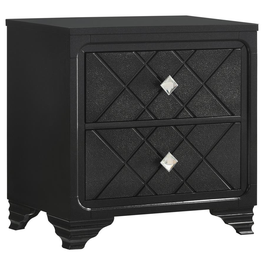 (image for) Penelope 2-drawer Nightstand Midnight Star