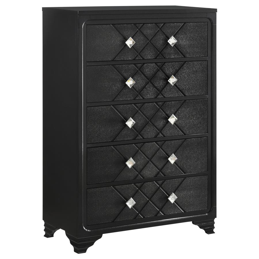 (image for) Penelope 5-drawer Bedroom Chest Midnight Star