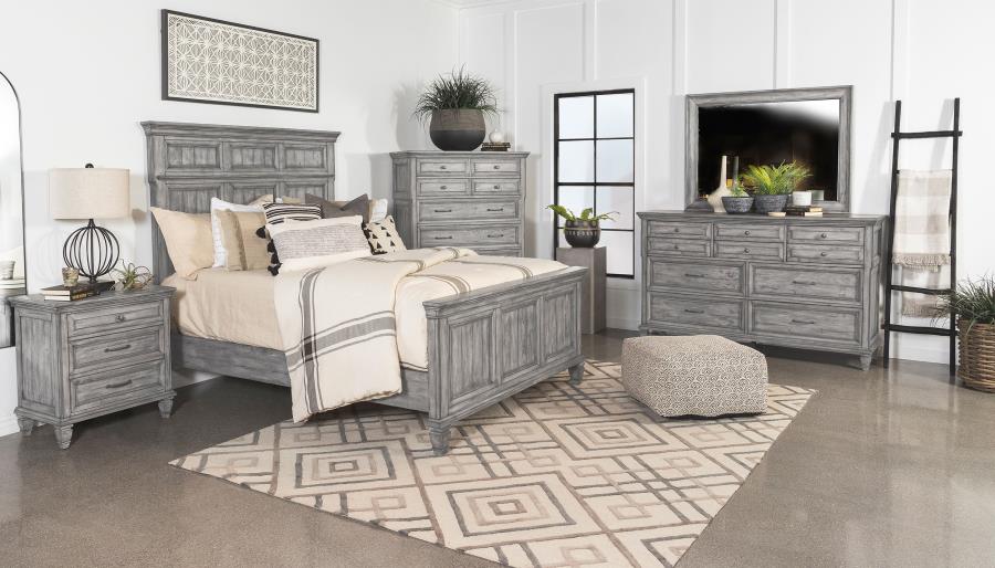 (image for) Avenue 5-piece Queen Bedroom Set Weathered Grey