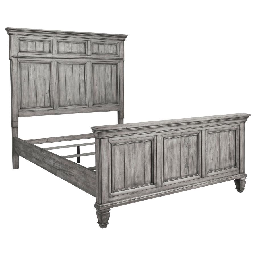 (image for) Avenue Wood Queen Panel Bed Weathered Grey