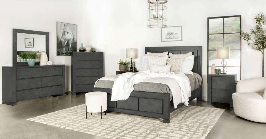 (image for) Lorenzo Bedroom Set Dark Grey