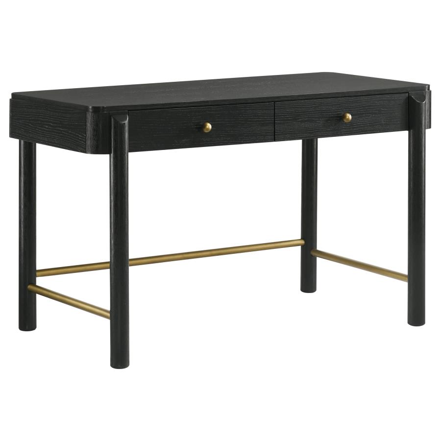 (image for) Arini 2-drawer Vanity Desk Makeup Table Black