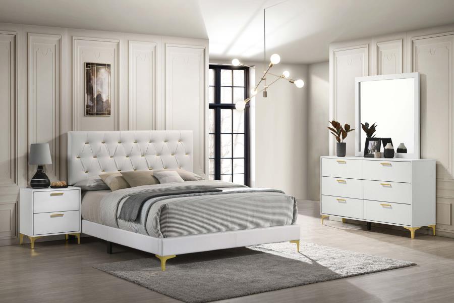 (image for) Kendall 4-piece California King Bedroom Set White