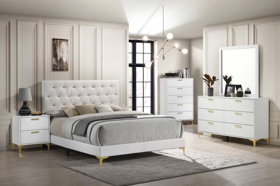 (image for) Kendall 5-piece California King Bedroom Set White