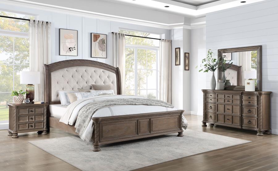 (image for) Emmett 4-piece California King Bedroom Set Walnut