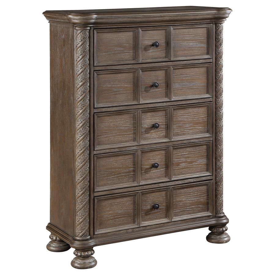 (image for) Emmett 5-drawer Bedroom Chest Walnut