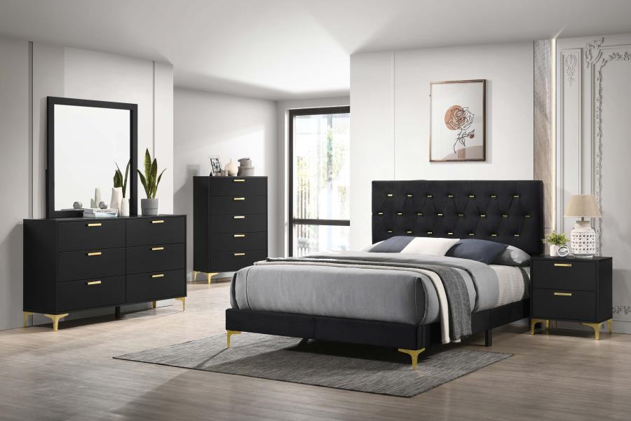 (image for) Kendall 5-piece Eastern King Bedroom Set Black