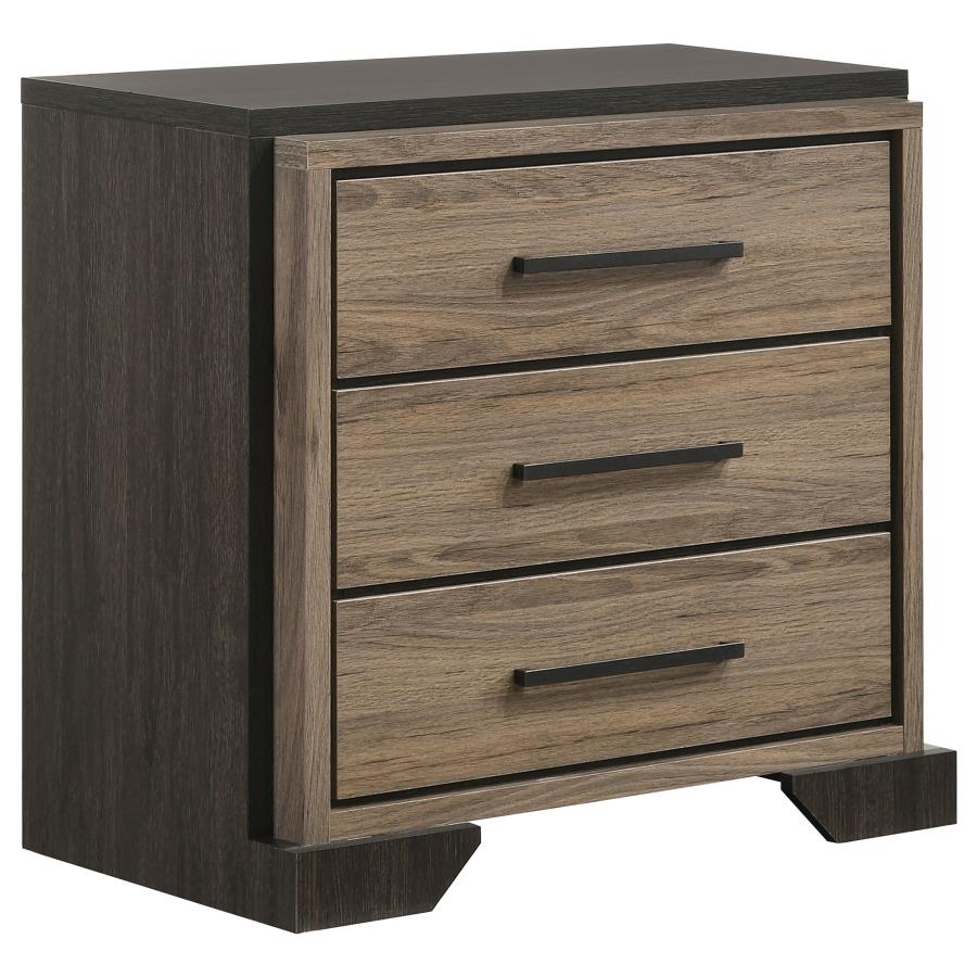 (image for) Baker 3-drawer Nightstand Light Taupe