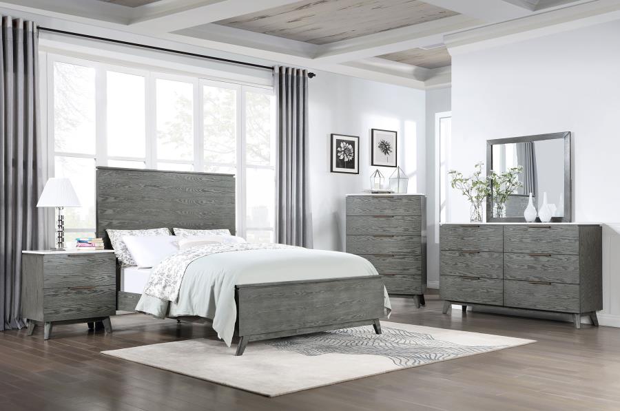 (image for) Nathan 5-piece Eastern King Bedroom Set Grey