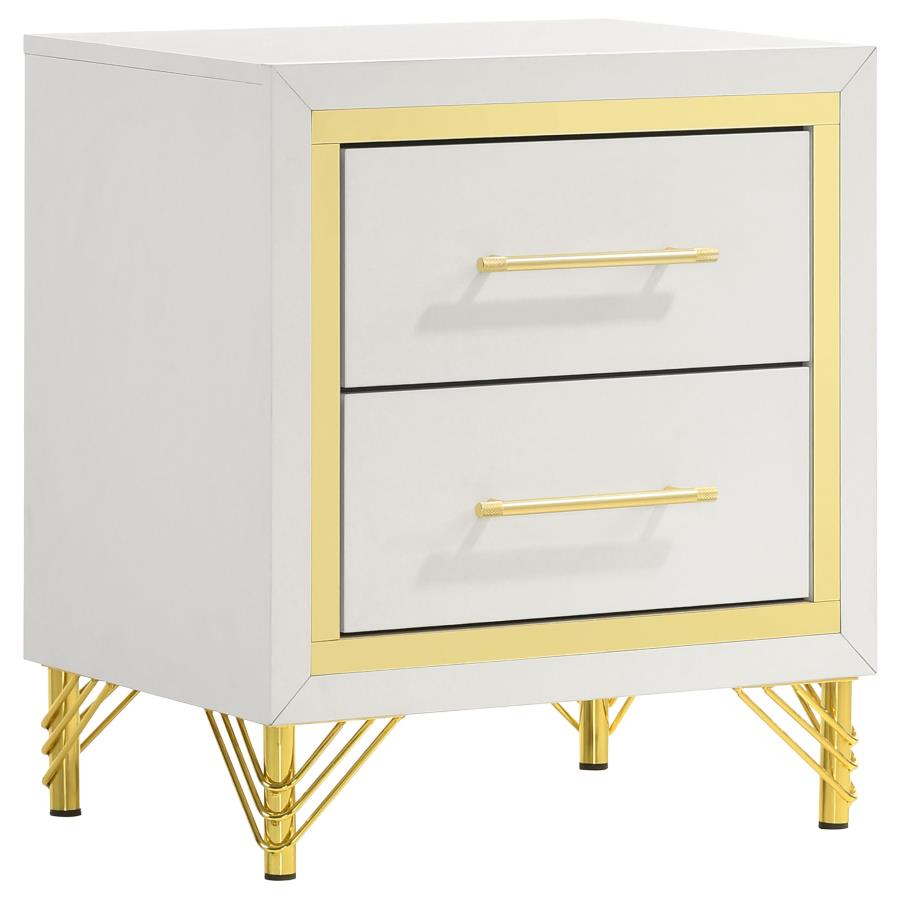 (image for) Lucia 2-drawer Nightstand White 