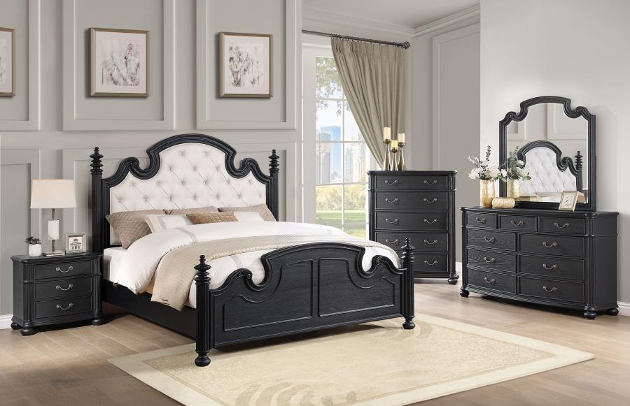 (image for) Celina 5-piece Eastern King Bedroom Set Black