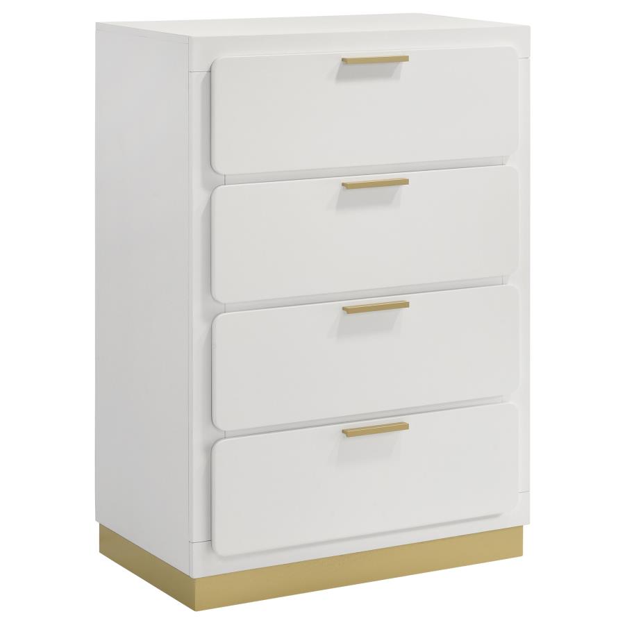 (image for) Caraway 4-drawer Bedroom Chest White