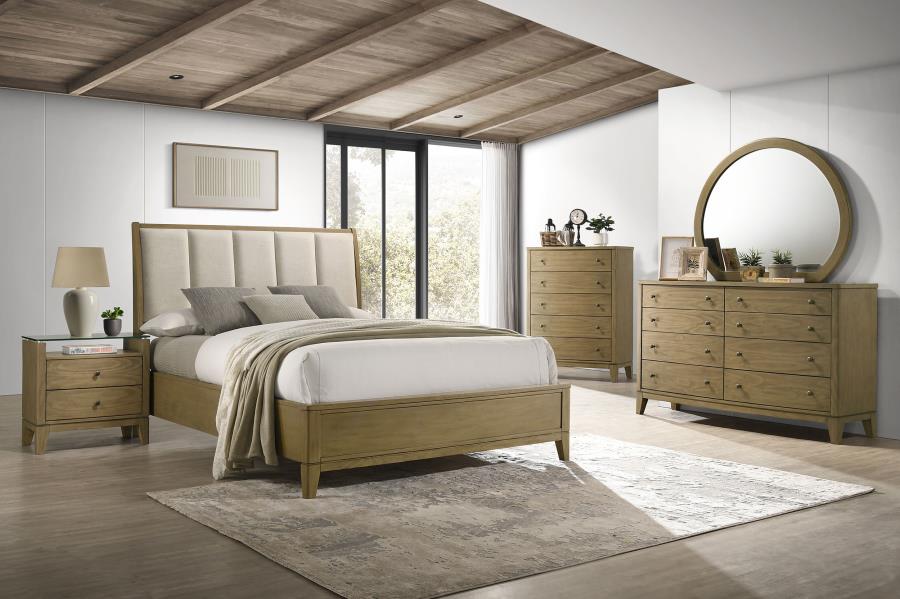 (image for) Granada 5-piece Eastern King Bedroom Set Natural Pine