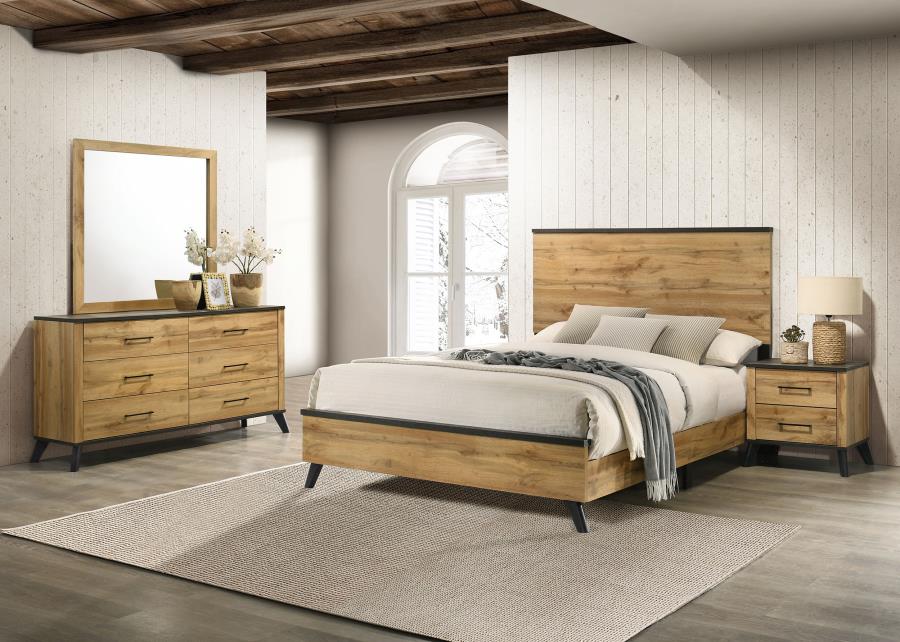 (image for) Kaywood 4-piece Queen Bedroom Set Natural Pine