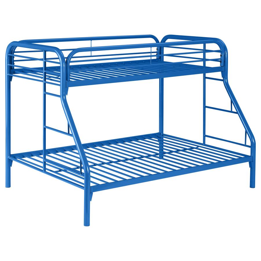 (image for) Morgan Metal Twin Over Full Bunk Bed Blue