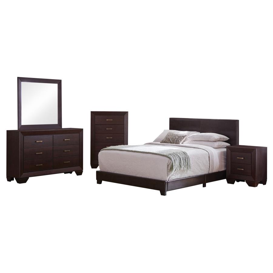 (image for) Dorian 5-piece Full Bedroom Set Dark Cocoa