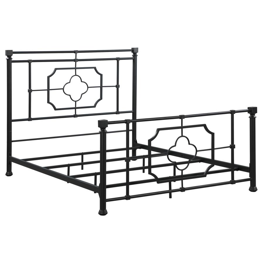 (image for) Paskay Metal Queen Open Frame Bed Weathered Black