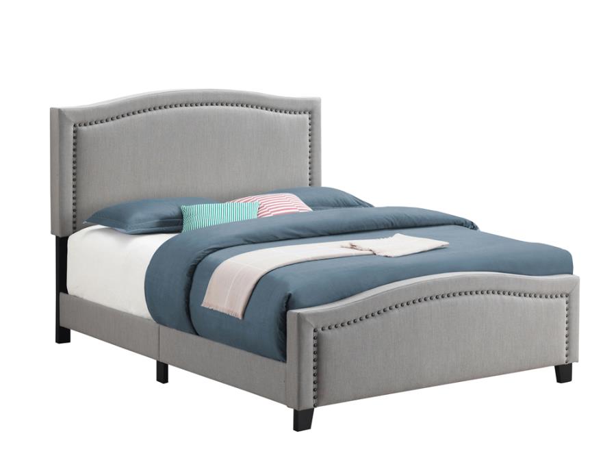 (image for) Hamden Upholstered Full Panel Bed Mineral