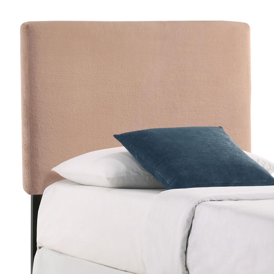 (image for) Gigi Upholstered Twin Panel Headboard Blush