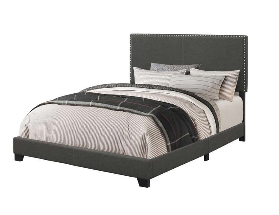 (image for) Boyd Upholstered Full Panel Bed Charcoal