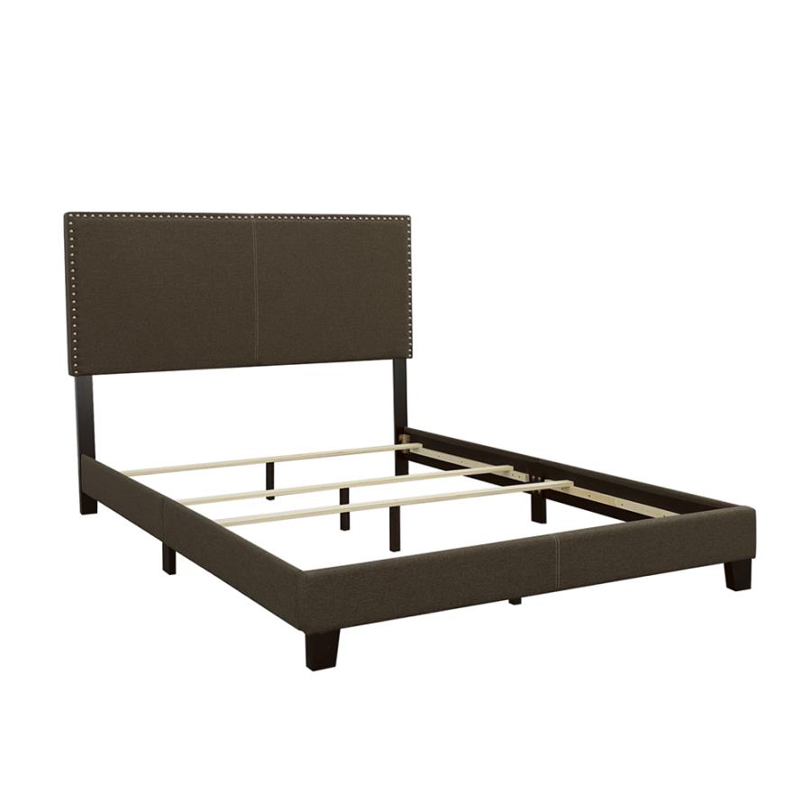 (image for) Boyd Upholstered Eastern King Panel Bed Charcoal