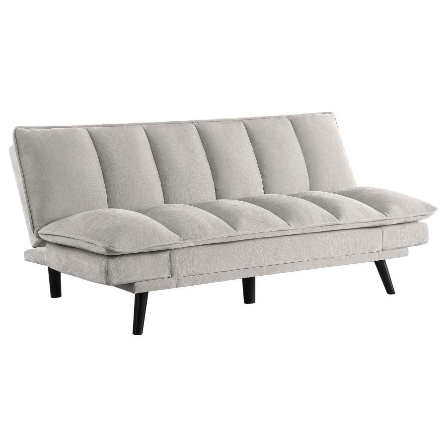 (image for) Laredo Upholstered Tufted Convertible Sofa Bed Light Grey