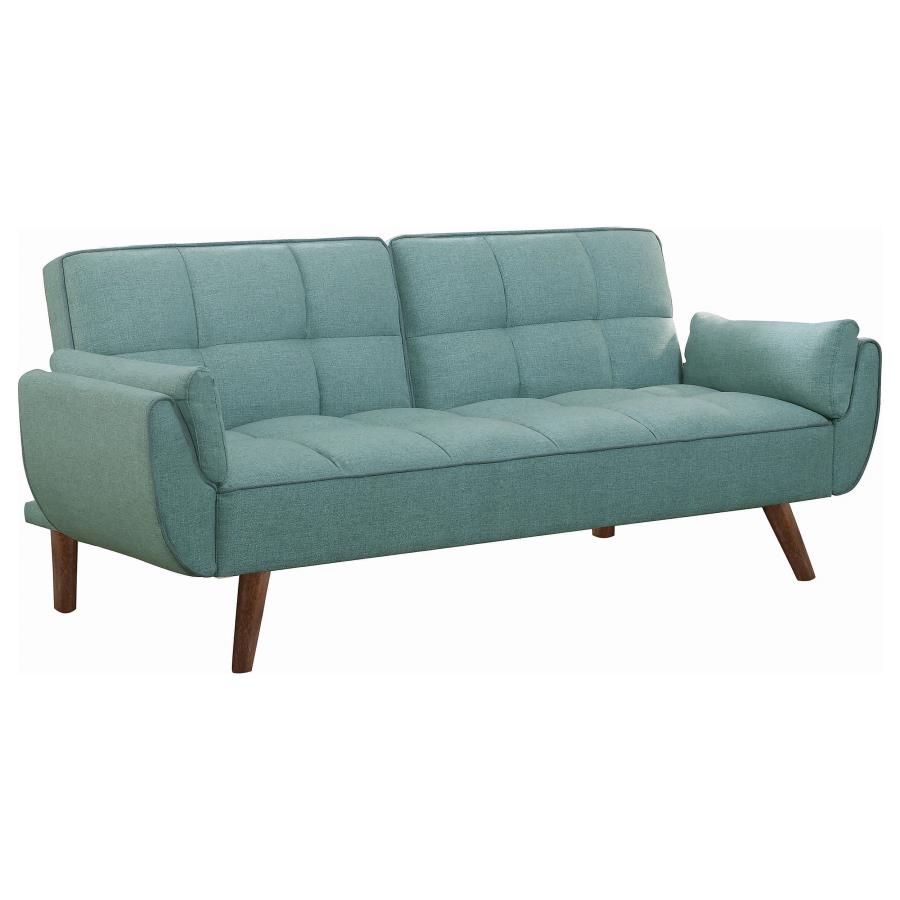 (image for) Caufield Upholstered Convertible Sofa Bed Turquoise Blue