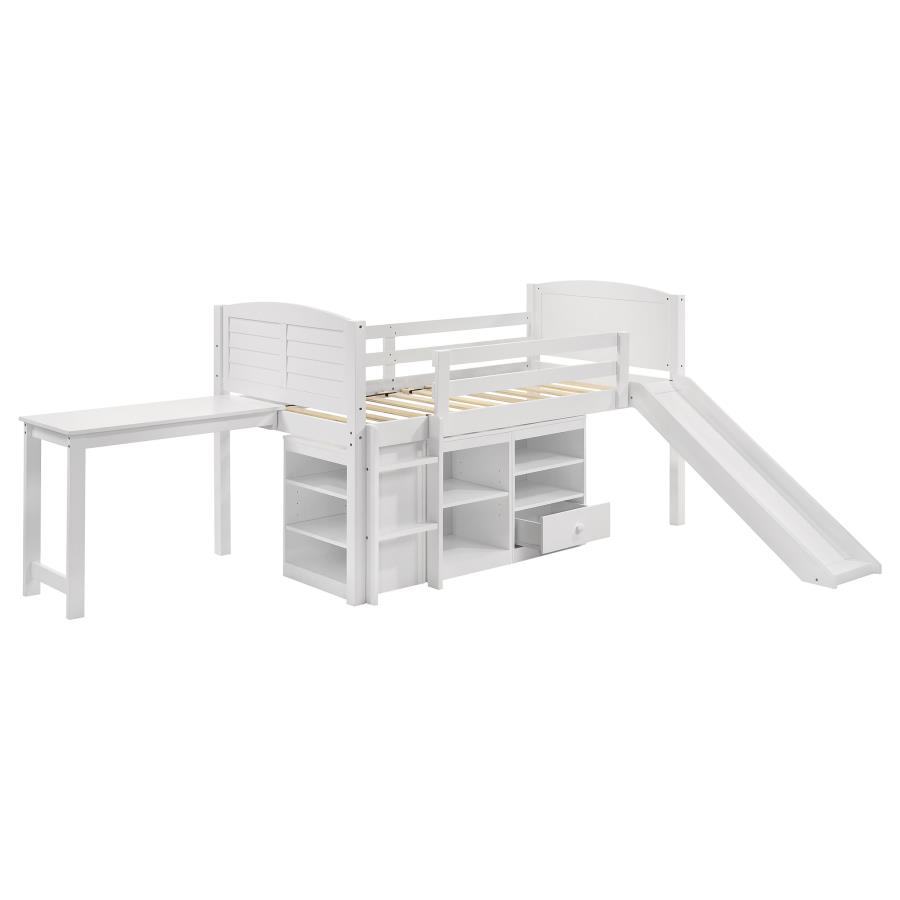 (image for) Millie Twin Workstation Loft Bed White