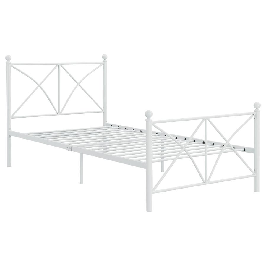 (image for) Hart Metal Full Open Frame Bed White