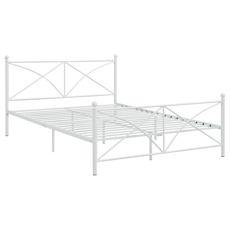 (image for) Hart Metal Queen Open Frame Bed White