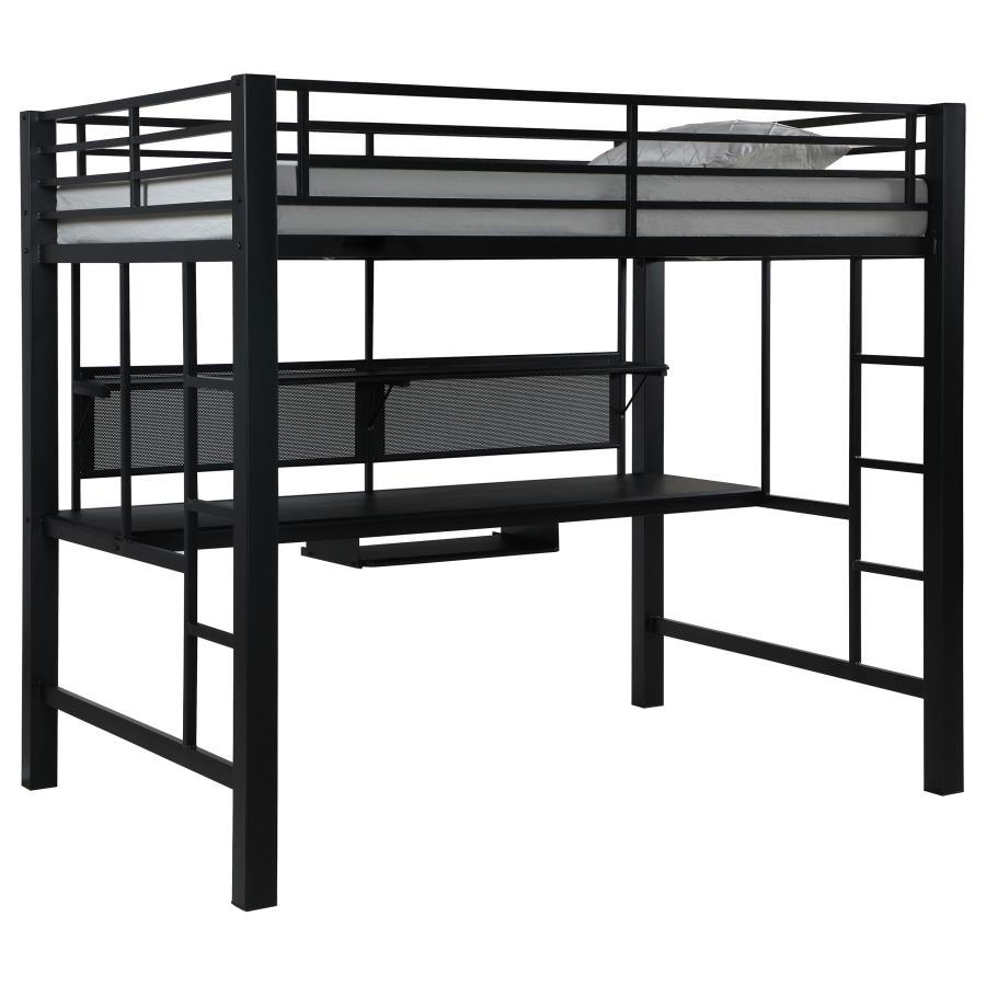 (image for) Avalon Full Workstation Loft Bed Black