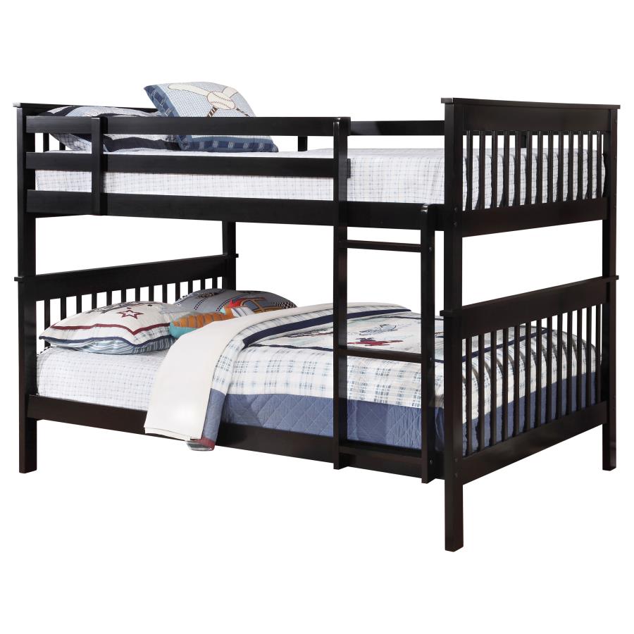 (image for) Chapman Wood Full Over Full Bunk Bed Black