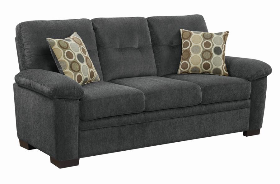 (image for) Fairbairn Upholstered Sofa Charcoal