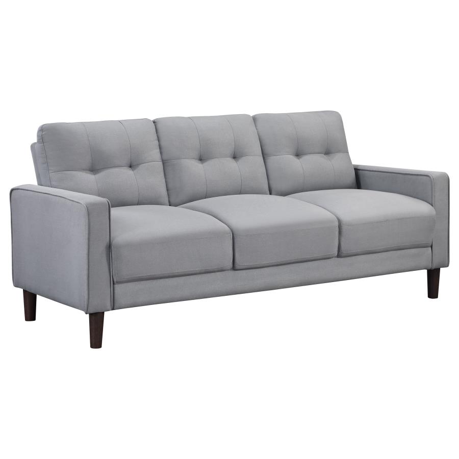 (image for) Bowen Upholstered Track Arm Tufted Sofa Grey