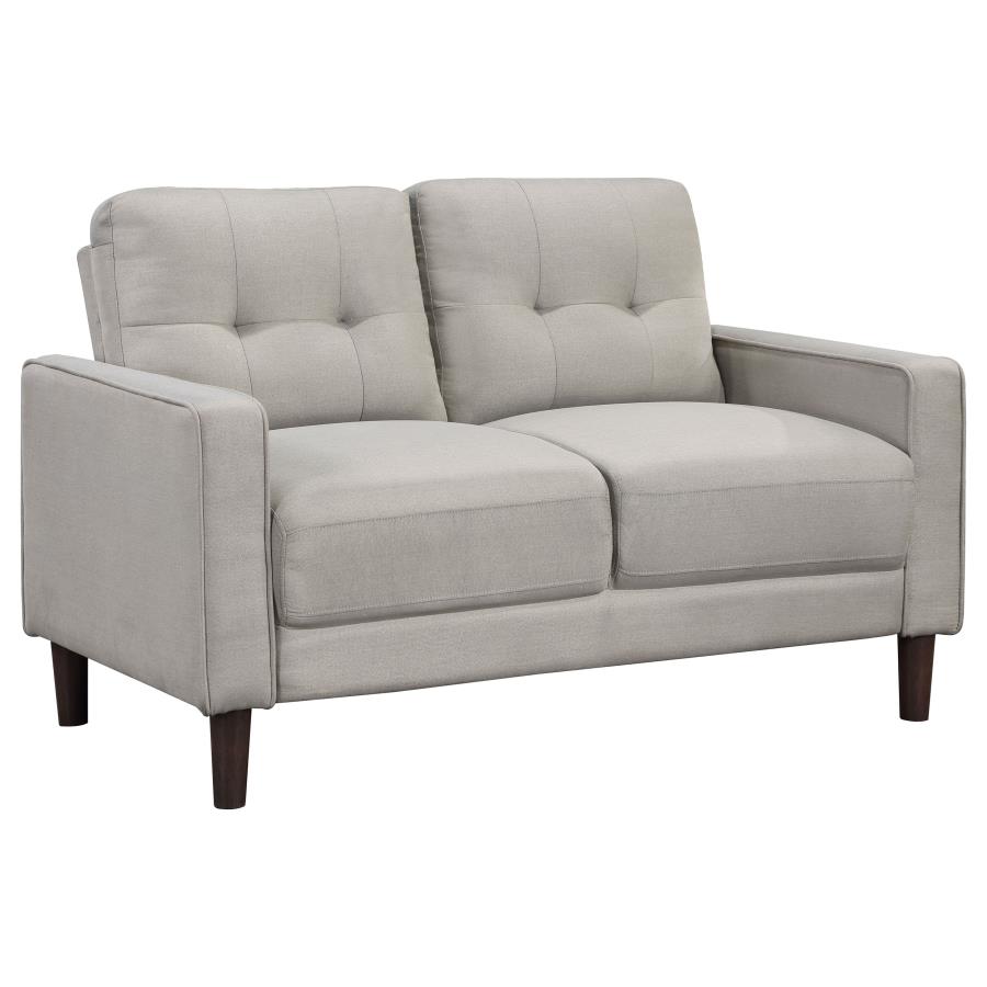 (image for) Bowen Upholstered Track Arm Tufted Loveseat Beige