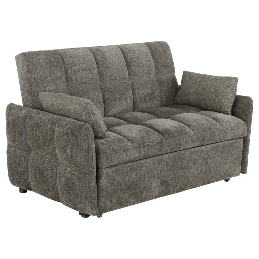 (image for) Cotswold Upholstered Convertible Sleeper Sofa Bed Dark Grey