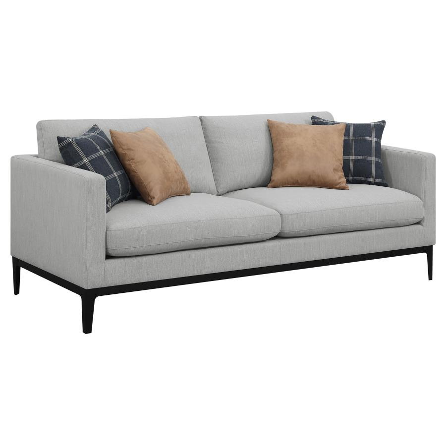 (image for) Apperson Upholstered Track Arm Sofa Light Grey